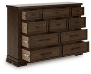 Taffenbrook Medium Brown Dresser - B849-31