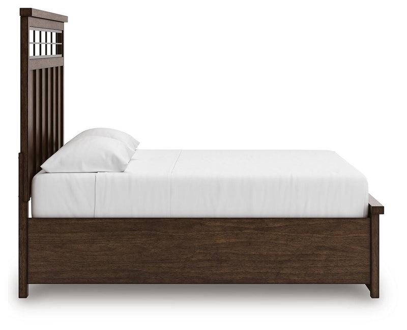 Taffenbrook Medium Brown King Panel Storage Bed - B849B4