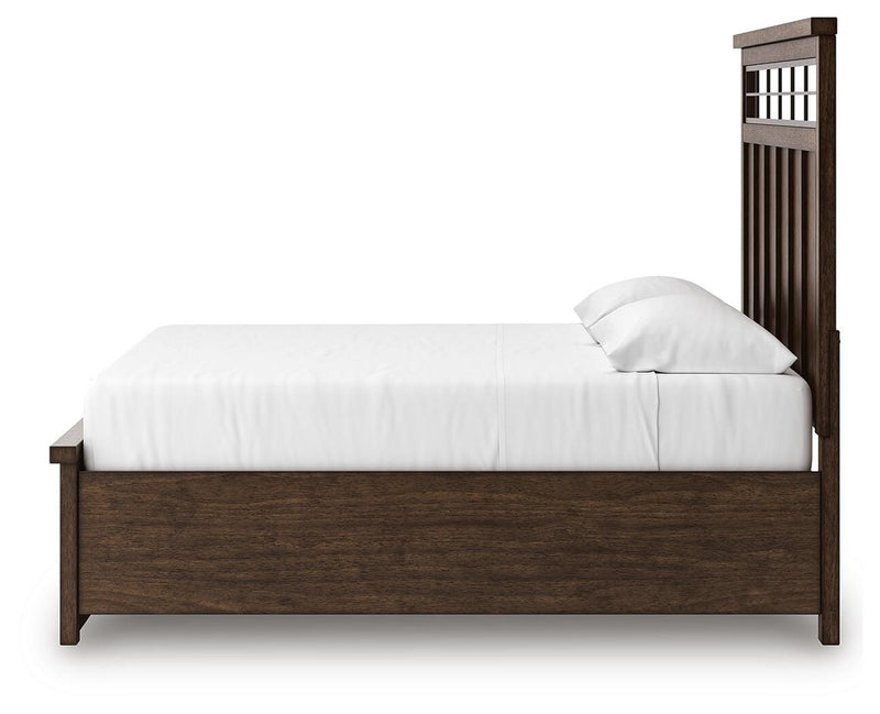 Taffenbrook Medium Brown King Panel Storage Bed - B849B4