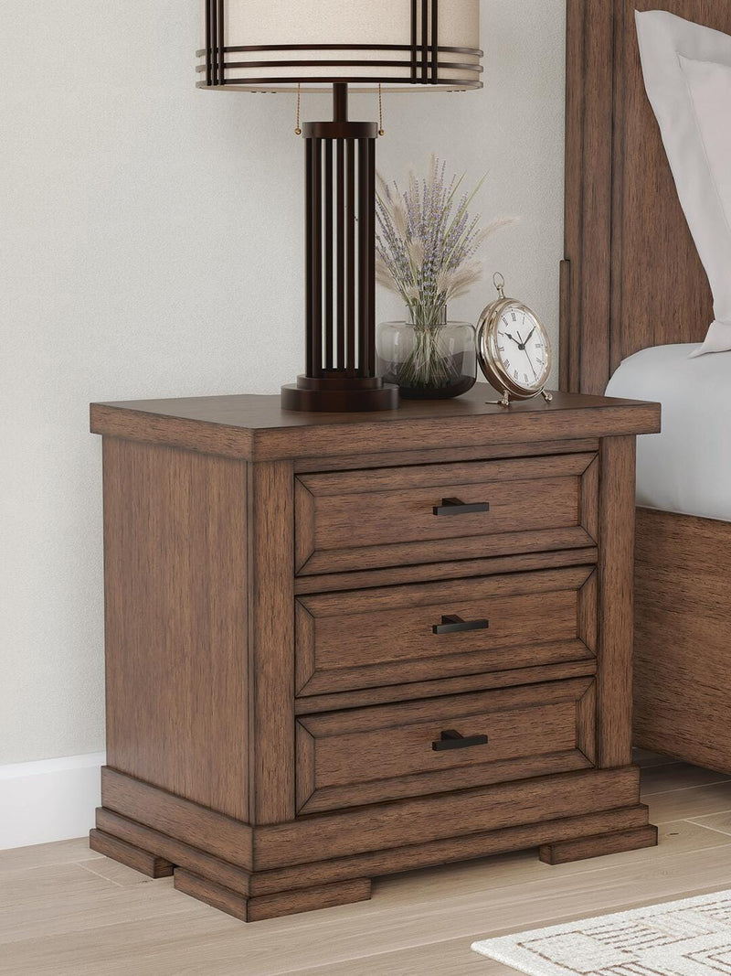 Taffenbrook Medium Brown Nightstand - B849-93