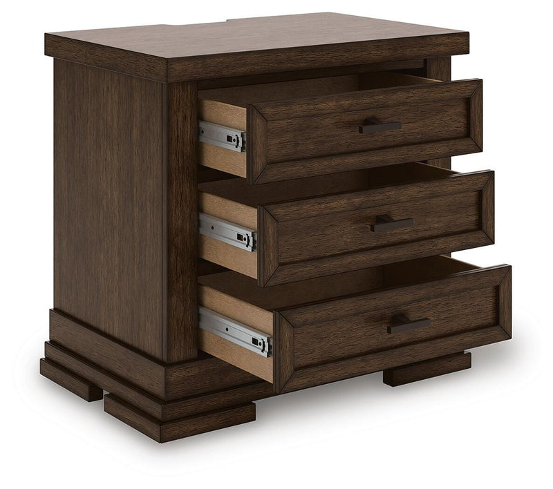 Taffenbrook Medium Brown Nightstand - B849-93