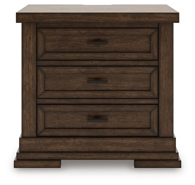 Taffenbrook Medium Brown Nightstand - B849-93