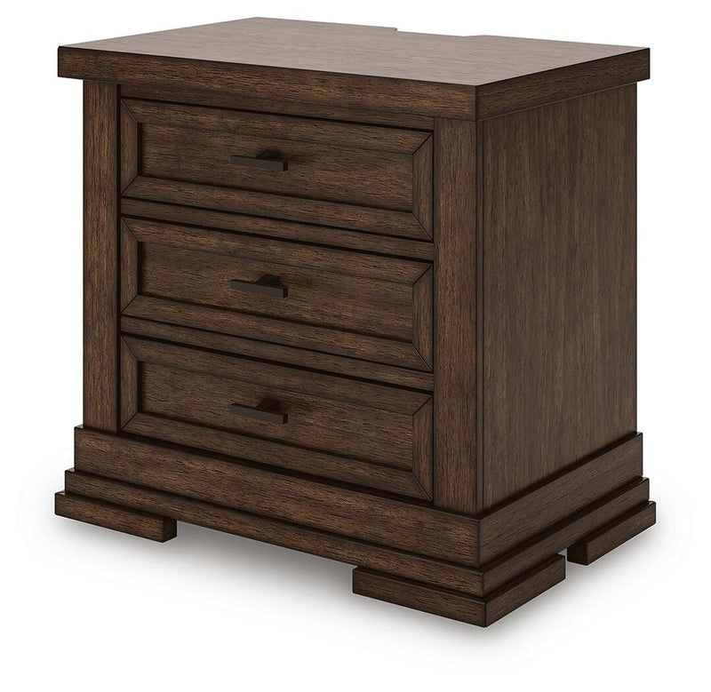 Taffenbrook Medium Brown Nightstand - B849-93