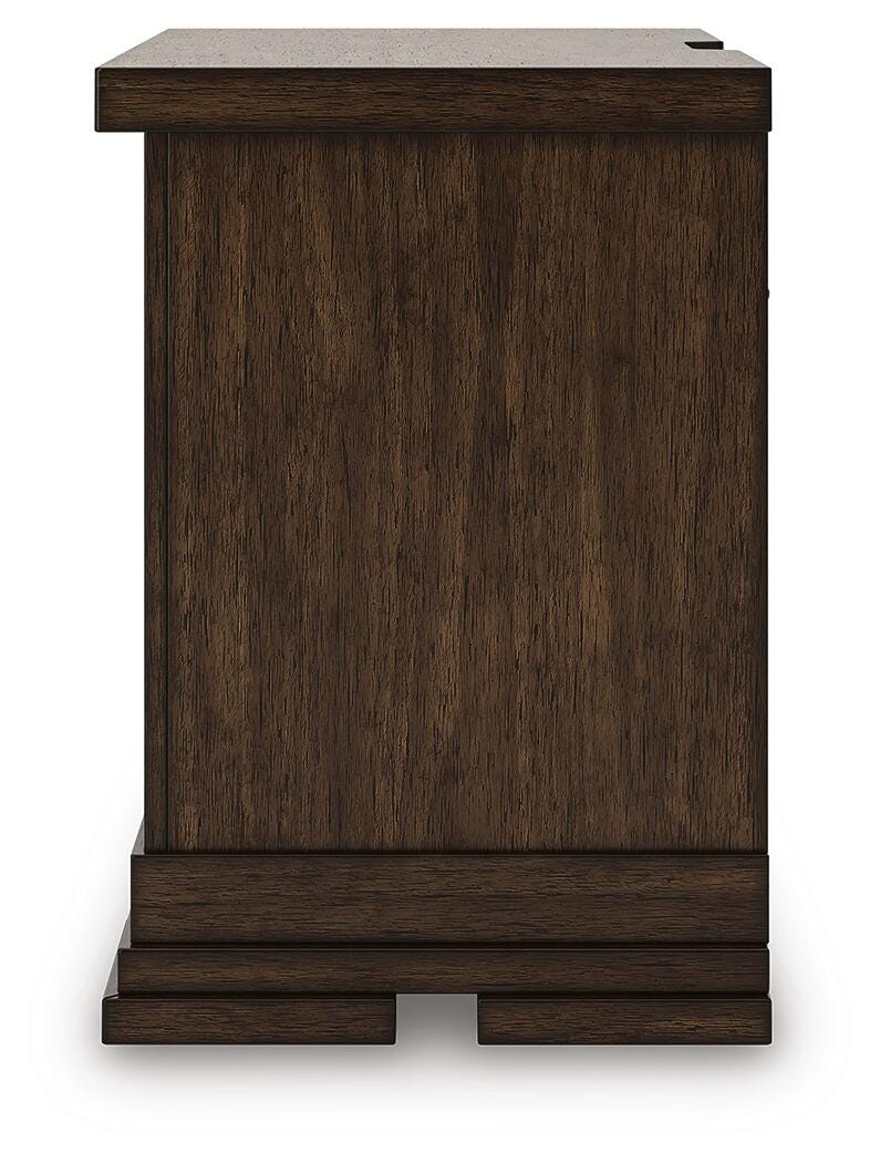 Taffenbrook Medium Brown Nightstand - B849-93