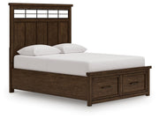 Taffenbrook Queen Panel Storage Bed, Dresser and Mirror - B849B3