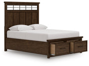 Taffenbrook Queen Panel Storage Bed, Dresser and Mirror - B849B3