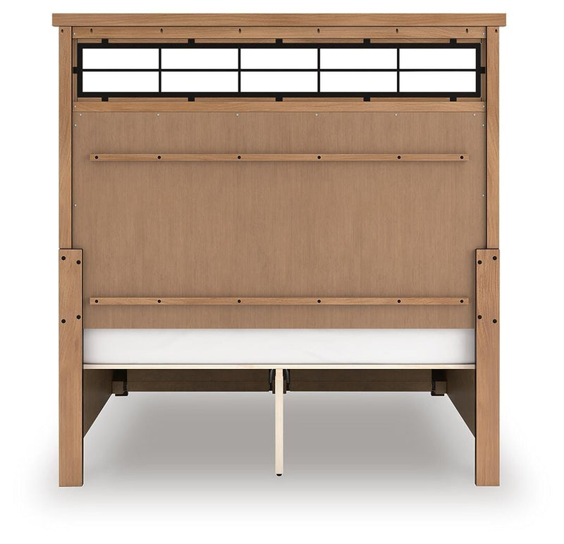 Taffenbrook Queen Panel Storage Bed, Dresser and Mirror - B849B3