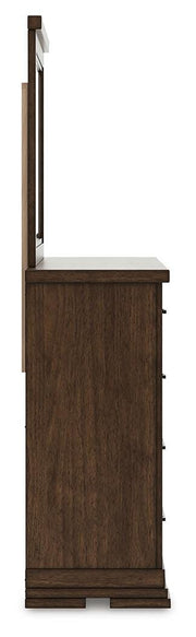 Taffenbrook Queen Panel Storage Bed, Dresser and Mirror - B849B3