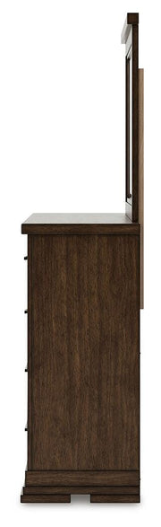 Taffenbrook Queen Panel Storage Bed, Dresser and Mirror - B849B3