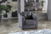 Tahoe 3 Seat Sleeper (Melson Dark Gray) 2 Pieces - Gate FurnitureSleeper Sofa