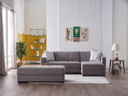 Tahoe Sectional (Verderio Dark Gray) - Gate FurnitureSleeper Sectional