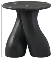 Talence Aluminium End Table in Black - 99032Black-ET