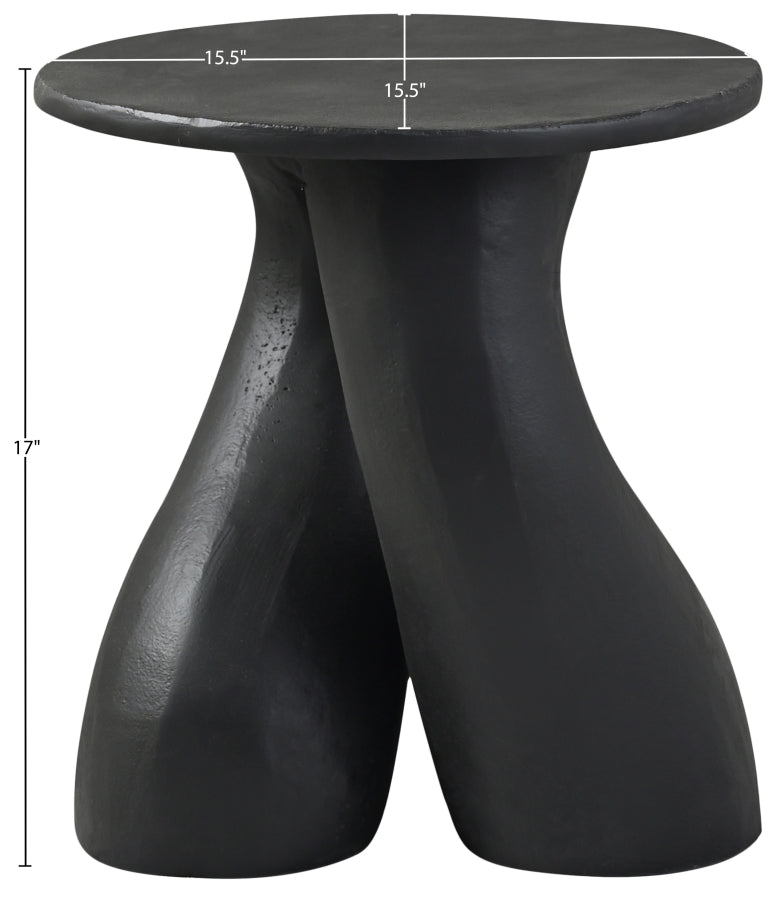 Talence Aluminium End Table in Black - 99032Black-ET