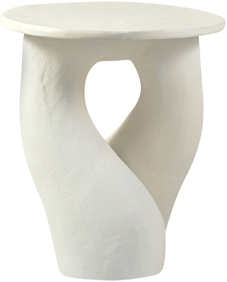 Talence Aluminium End Table in Cream - 99032Cream-ET