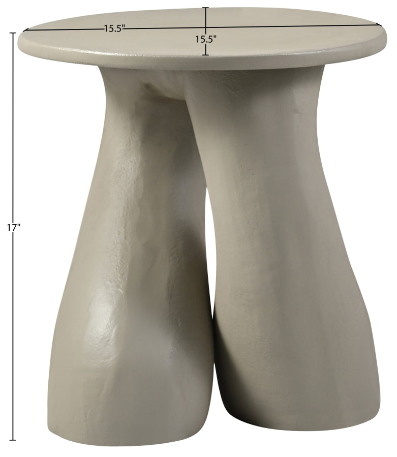 Talence Aluminium End Table in Taupe - 99032Taupe-ET
