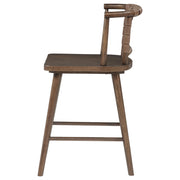 Tallis Woven Leatherette Back Counter Chair Brown (Set of 2) - 190249