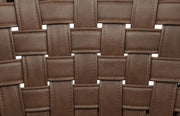 Tallis Woven Leatherette Back Dining Side Chair Brown (Set of 2) - 190242