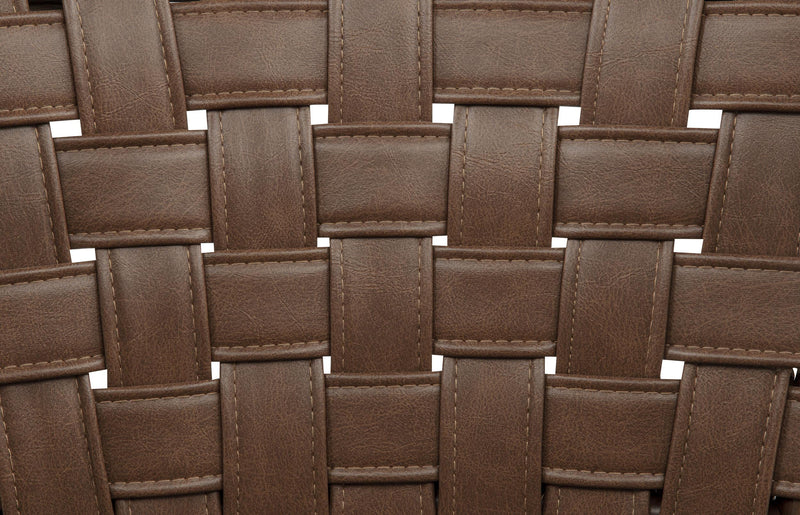 Tallis Woven Leatherette Back Dining Side Chair Brown (Set of 2) - 190242