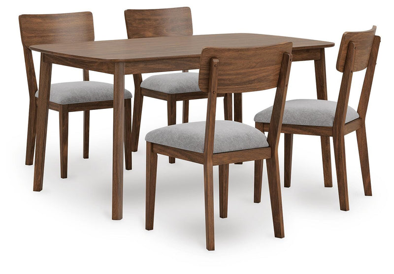 Tameride Brown Dining Table and 4 Chairs (Set of 5) - PCD609-225