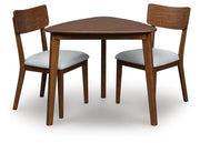 Tameride Dining Table and 2 Chairs in Brown - PKG024686