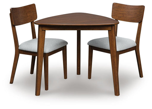 Tameride Dining Table and 2 Chairs in Brown - PKG024686