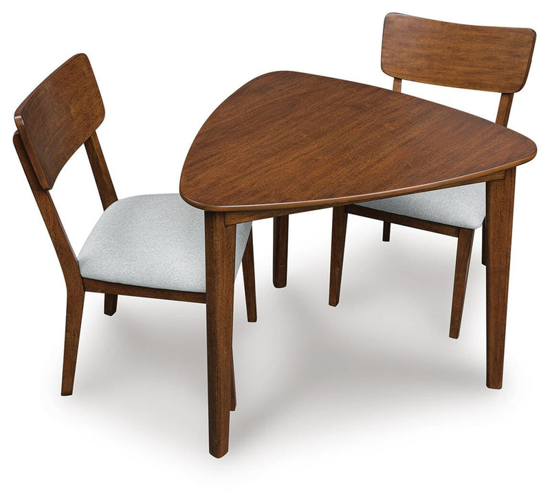 Tameride Dining Table and 2 Chairs in Brown - PKG024686