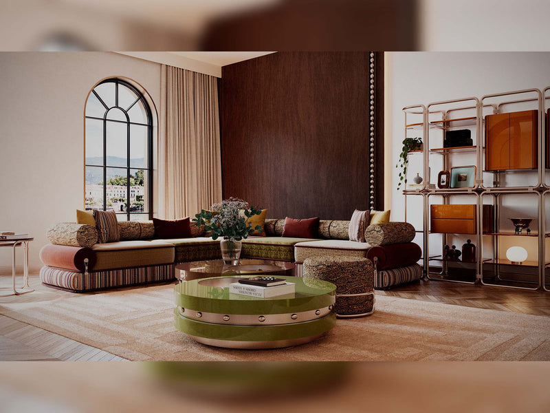 Tamzara Coffee Table (Shiny Camel) - 200-GAB-TAM-CT-CAM