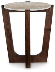 Tanidore Coffee Table with 1 End Table in Warm Brown - PKG020847