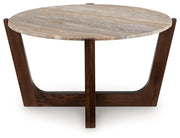 Tanidore Warm Brown Coffee Table - T667-8