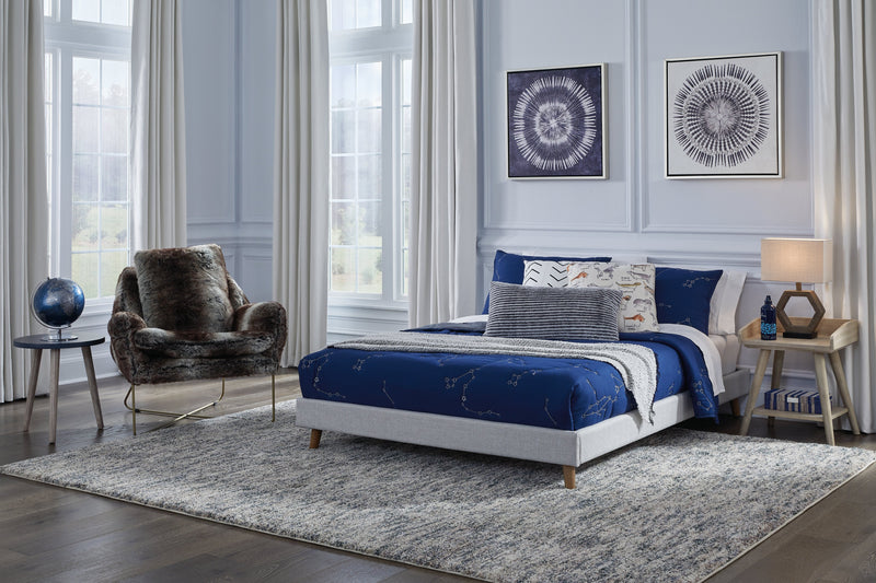 Tannally Full Upholstered Platform Bed - Gate FurnitureFull Bed