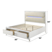 Tarian EK Bed W/LED & Storage - BD02316EK
