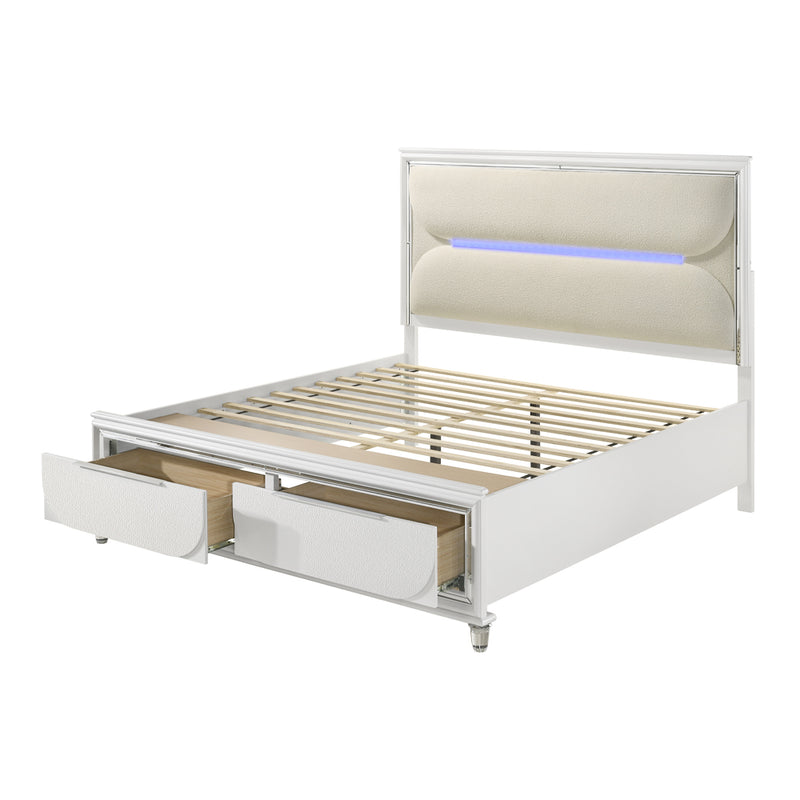 Tarian EK Bed W/LED & Storage - BD02316EK