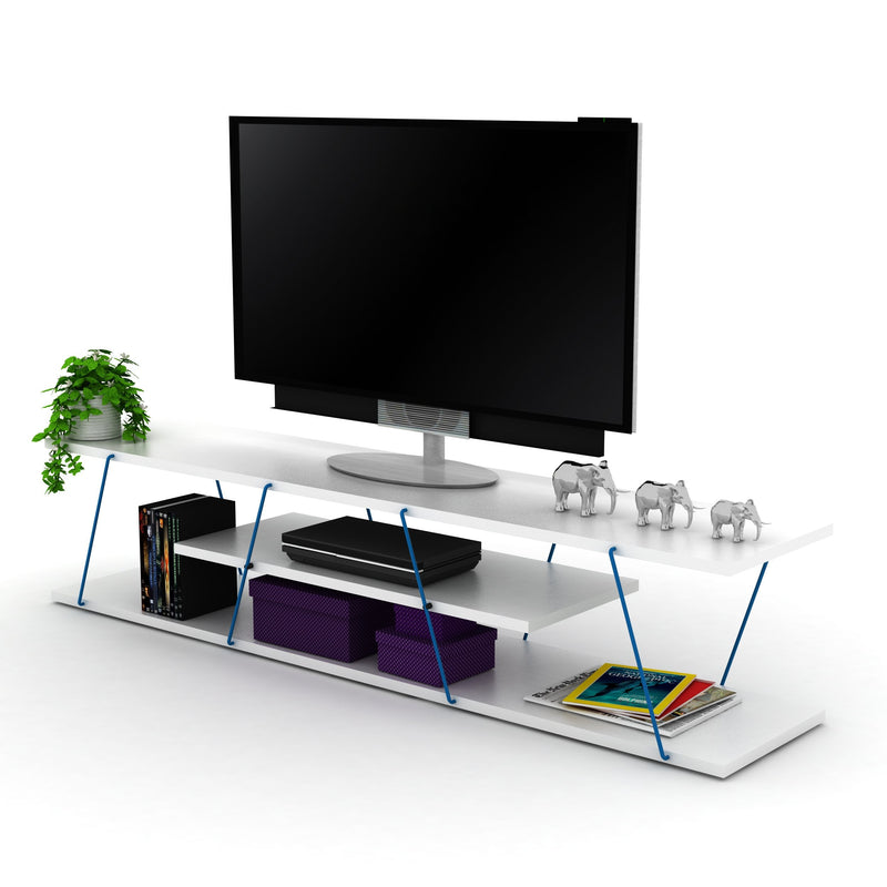 Tars Tv Stand in Oak-Yellow - 720-TAR-TV-RF160121