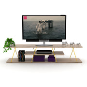Tars Tv Stand in White-Blue - 720-TAR-TV-RF160105