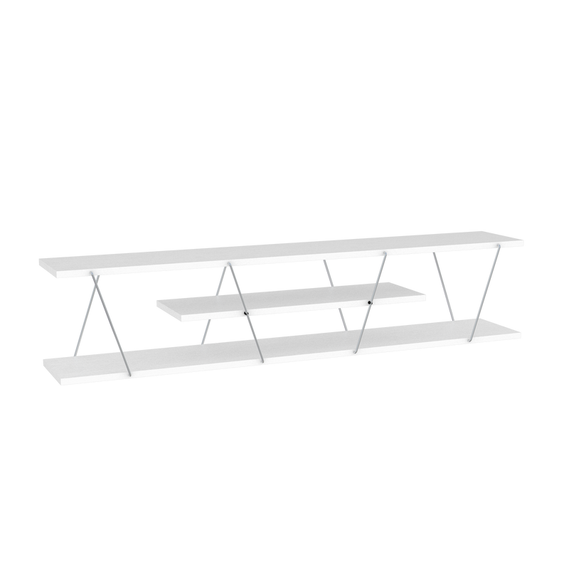 Tars Tv Stand in White-Blue - 720-TAR-TV-RF160105