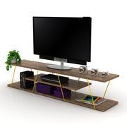 Tars Tv Stand in White-Blue - 720-TAR-TV-RF160105