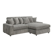 Tavia Reversible Sectional Sofa W/6 Pillows - LV01882