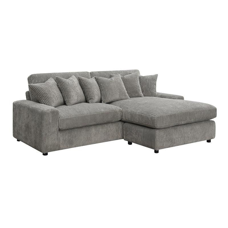 Tavia Reversible Sectional Sofa W/6 Pillows - LV01882