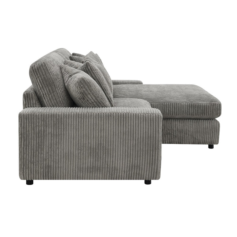 Tavia Reversible Sectional Sofa W/6 Pillows - LV01882