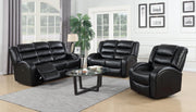 Taxus Reclining Black Living Room Set - Gate FurnitureLiving Room Set