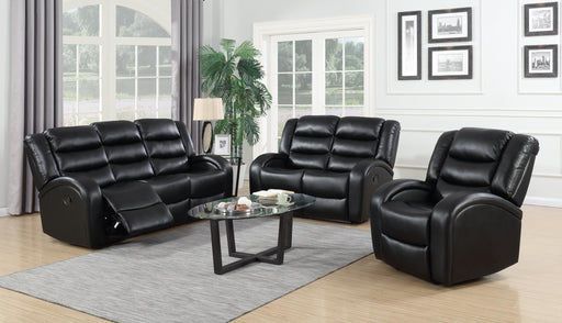 Taxus Reclining Black Living Room Set - Gate FurnitureLiving Room Set