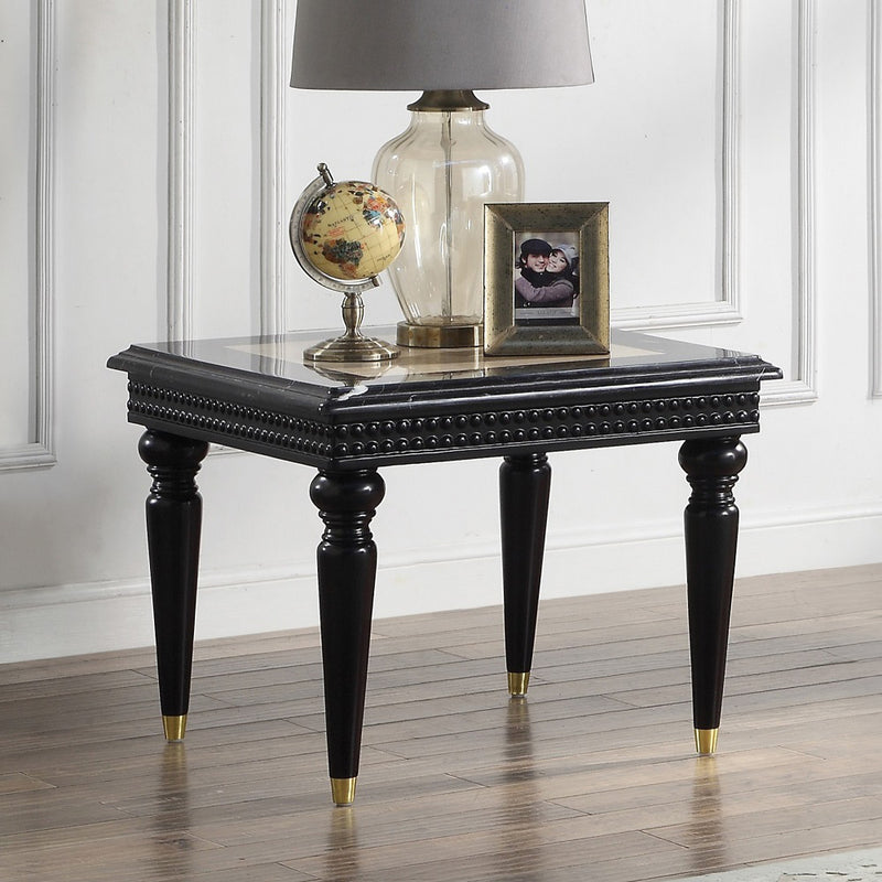 Tayden End Table W/Marble Top - LV01159