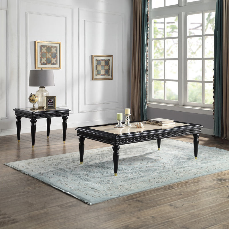 Tayden End Table W/Marble Top - LV01159