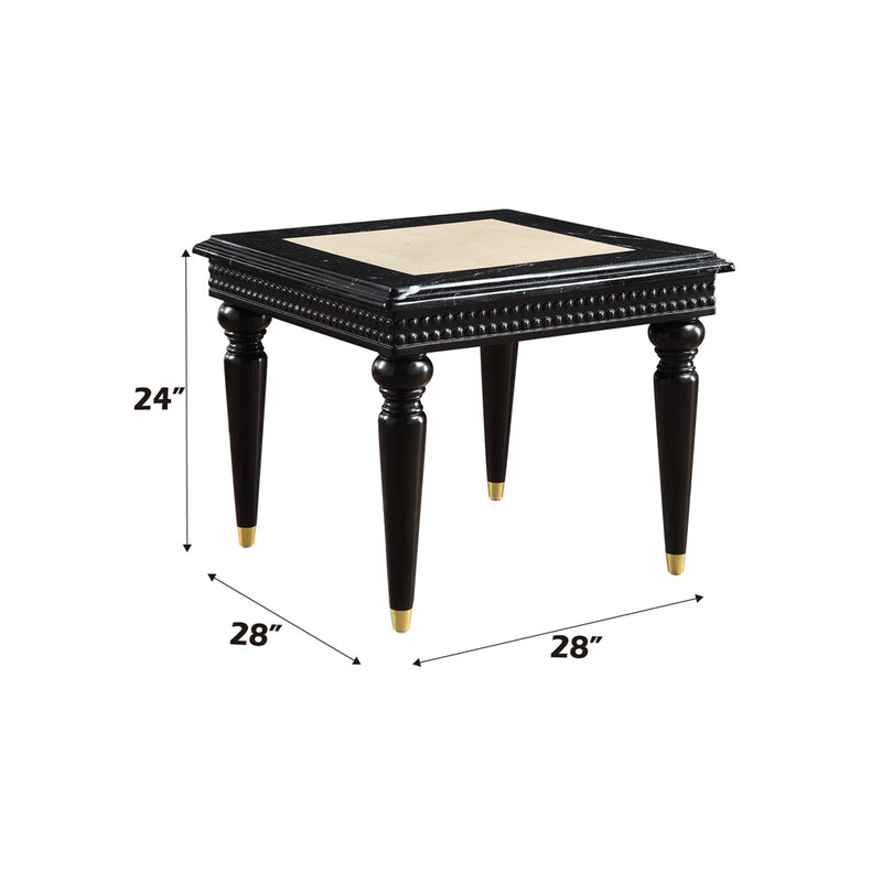 Tayden End Table W/Marble Top - LV01159