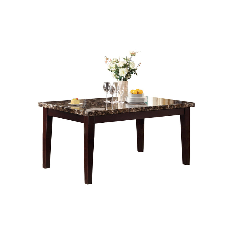 Teague Espresso Faux - Marble Top Dining Set - Gate FurnitureDining Room Set