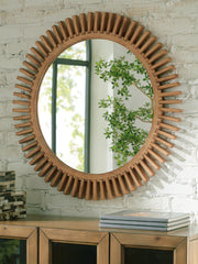 Tedwell Brown Accent Mirror - A8010410