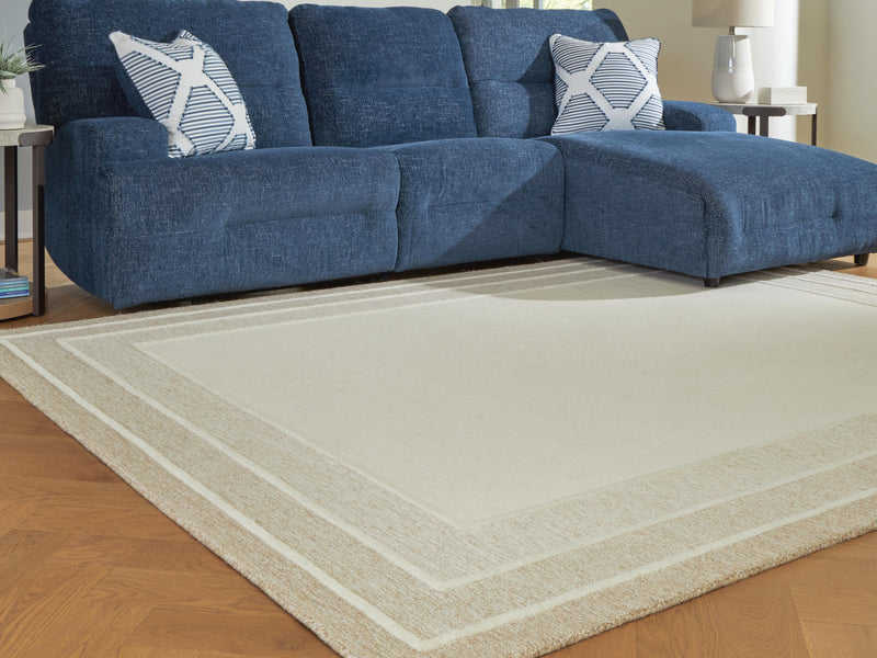 Teelgan Ivory/Tan Large Rug - R407311