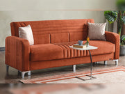 Tekzen Convertible Sofa in Orange - 200-ELIF-TEK-E163-3