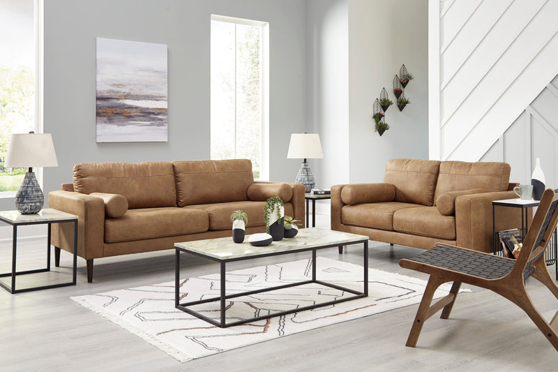 Telora Caramel Living Room Set - Gate FurnitureLiving Room Set