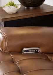 Temmpton 6 - Piece Sectional with Ottoman in Chocolate - Gate FurniturePower Reclining Sectional